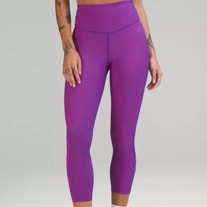 NWT Lululemon Base Pace High-Rise Tight 25" Ribbed Purple / Blue (Size 4)